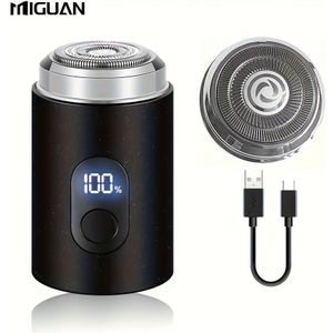 Compacte Elektrische Scheerapparaat voor Mannen - Digitaal Display, USB-Snelladen, Ultra Draagbaar Ontwerp