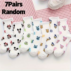 Officiële Disney set van 7 paar sokken met & Minnie all-, cartoon crew sokken