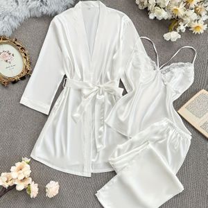 Comfortabele Dames Pyjama Set met Spaghettibandjes en Shorts, 3-