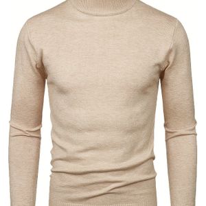 Herren Thermische Lange Mouwen Coltrui Basislaag Shirt - Slim Fit Stretch Stof, Kleur, Handwasbaar voor Herfst/Winter Warmte & Laagmode Essentials, Strakke Mode, Zachte Textuur Top