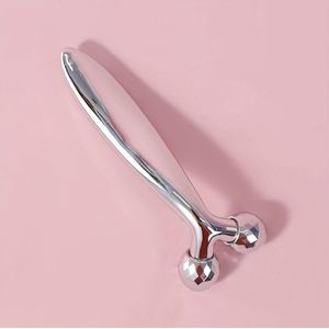 1 stuk 3D Gezichtsmassager 360-graden Roterende Gezichts- en Oogmassage Roller Handheld Y-vorm Gezicht Lichaam Schoonheidstool Draagbaar Schoonheidsapparaat