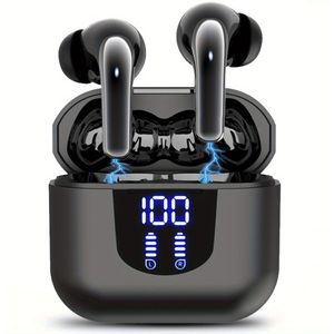 ANKRIYUL Echt Draadloze Oordopjes, Sport Headset met Oplaadcase - Hoogwaardige Lichtgewicht In-Ear Oortelefoons voor Telefoons, TV en Laptops