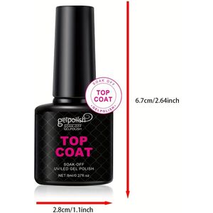 Gel , glanzende gel nagellak zonder afvegen, glanzende langdurige heldere voor acrylnagels. Vereist een /LED lamp voor thuisgebruik, ideaal als DIY cadeau en voor een zomerse nagelsalon