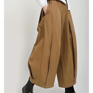 Dames Chic Hoge Taille Cargo Broeken - Olijfgroen, Rechte Pijp, Verzorgde Pasvorm voor Lente & Zomer, Veelzijdige Mode Accessoire