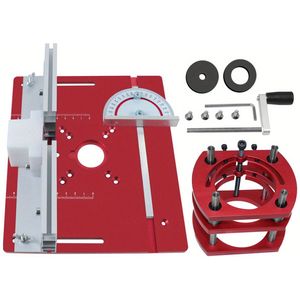 Router Lift Kit Woodworking Tools - Aluminum Router Table Insert Plate W/ Miter Gauge Guide And Bracket For 65mm Diameter Motors