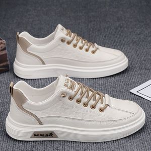 Men' Casual Shoes Versatile Trendy Skateboard Shoes College Simple White Shoes
