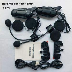 Motorhelm Headset Ondersteunt 2-Persoons Intercom Communicatie, IP67, Muziek Navigatie, Volledige en Helm Compatibel, 800mAh Batterij Capaciteit, Duurzame Motoruitrusting