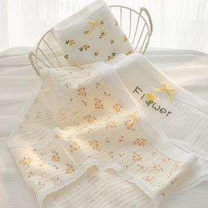 Dames Slips | 5st Bloemenprint met Strikdetail | Middelhoge Taille, Ademend & Comfortabel Passend | Zacht Gebreid Stof | Romantische Stijl | Ideaal voor Casual Kleding