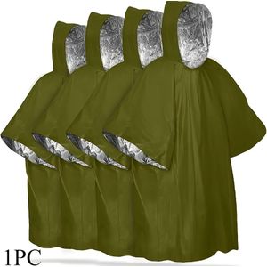 Unisex Outdoor Warme Regenjas - Winddicht en Lichtgewicht Draagbare Deken, Geschikt voor Kamperen en Wandelen, Nooduitrusting voor Koude Weerbescherming