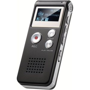 Upgrade Digitale Dictafoon met MP3/WMA, Spraakgestuurde Opname, 8GB Opslag & 20U - Draagbare Audiorecorder voor Lezingen, Vergaderingen, Interviews, , PC Compatibel (Mini Mic)