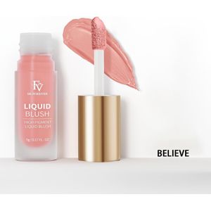 FV Vloeibare Blush, Langdurige & Mengbare Vloeibare Blush voor Wangen, Gepigmenteerd, Lichtgewicht Crème Blush Make-up, Opbouwbare Gezichtsblushes voor Gezonde Natuurlijke Valentijnsdagcadeau