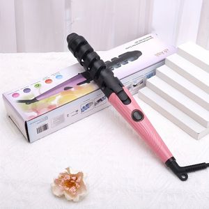 Europese standaard automatische krultang met roterende cilinder, gebruiksvriendelijke elektrische krultang voor snel stylen en reisvriendelijk brandbescherming, ideaal vakantiecadeau voor vrouwen