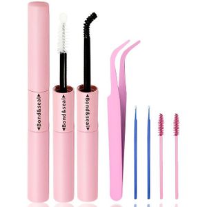 Waterdichte Lash Bond en Seal Lijm voor Individuele Wimpers, Lange Retentie 48-72 Uur, DIY Wimperextensions, Zwart