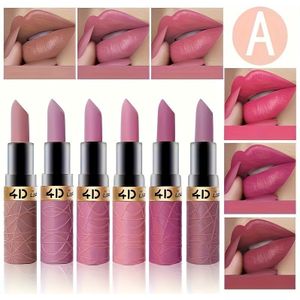 6-delige Waterdichte Lippenstiftset - 12 Levendige Tinten, Langhoudend & Makkelijk aan te Brengen, Niet-Klevende Formule, Perfect Moederdagcadeau voor Vrouwen
