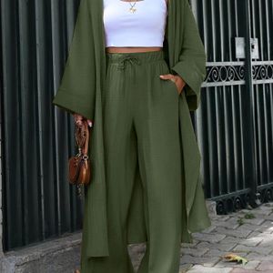 Lente en herfst lange mouwen broek set dames tweedelige pak lange mouwen shirt machinewasbaar, duurzaam - Geschikt voor kantoor of dagelijkse dracht