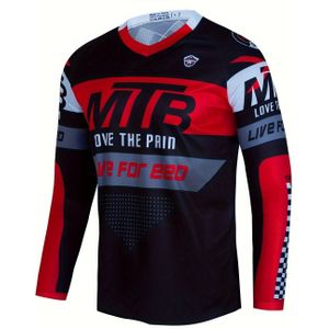 MTB Fietsshirt Zomer Korte Lange Mouw Man Downhill MTB Fietskleding Sneldrogende Fietsshirts