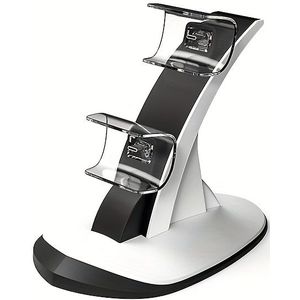 iPlay PS5 Controller Oplaadstation - USB-C Dubbele Oplaadkade voor PS5 Gamepad, ABS Resine, Veilig & Handig Accessoire, PS5 Accessoire