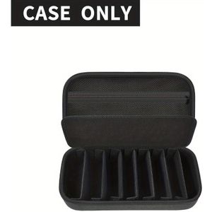 Adjustable Black Eva Glasses Case - Large Capacity, Travel Storage Bag For , Compatible With Glapeame/woodworm/, Features Multiple Compartments (glasses Not Included)