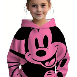 Disney Hoodie, Opvallende 3D Print Cartoon Trui voor Meisjes - Trendy Casual Lange Mouwen Top - Perfect Cadeau Keuze