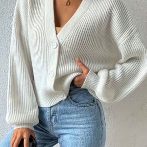 Dames Lente- en Herfstvest met Lantaarnmouwen