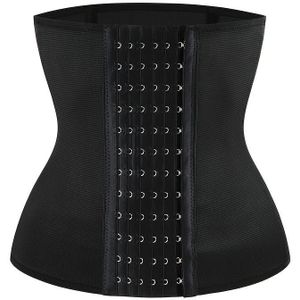 Elegante taille cincher korset met 6-rijige haken, polyestermengsel en elastanen, stevige controle stof shapewear, handwasbaar - 1 stuk