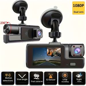 GYIOEUPT HD 1080P Dashcam Ultra-brede hoek, nachtzicht, , loopopname en voertuigbewegingsdetectie