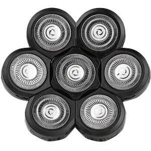 Elektrische scheerapparaat accessoires, 7-hoofden scheerkoppen voor mannen, gemakkelijk schoon te maken.