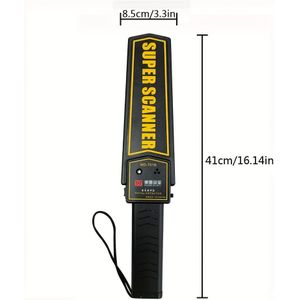 Handheld beveiligingscontrole lichaams scanner wand metal detector instelbare gevoeligheid draagbare lichaams zoekwand met batterij