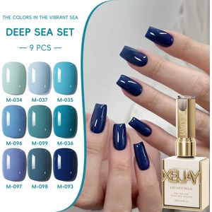 XEIJAYI 9 Kleuren 15ml Nieuwe Nagelgel Semi-Permanente Gelnagels LED-Gellak Gel