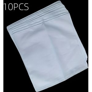 10-Pack 100% Katoenen Zakdoeken, 28x28cm, Super Zacht Vierkante Zakdoeken, Koreaanse Stijl Borstdoeken, Lichtgewicht, Geweven, Hand Wasbaar, Geschikt voor Gelegenheden, DIY-accessoires
