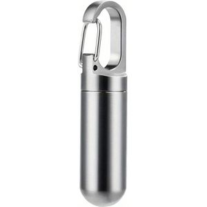 Pillendoosje Sleutelhanger, Draagbare Waterdichte Pillendoosje, Titanium Reispillendoosje, Schattige Sleutelhanger Pillendoosje Voor Het Meenemen Van Buitenreizen En Kamperen.
