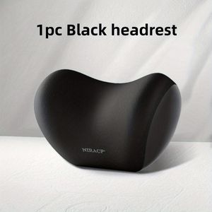 1pc Memory Foam Car Neck And Lumbar Pillow - Comfortable Support For Headrest And Back Cushion - Ideal For Drivers And