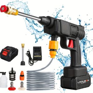 30bar Cordless High Pressure Cleaner Washer Spray Water Gun Car Wash Pressure Water Cleaning Machine For Makita 18v Battery