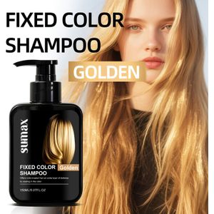 Multikleur Anti-Vergeel Haarverf Shampoo, langdurige kleurbescherming, voedt en beschadigd haar, zoete geur, 100% van grijze haren, hydrateert, anti-kroes, niet-irriterend