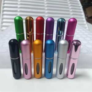 Set van 12 stuks 5 ml Mini Draagbare Navulbare Parfum Verstuiver Fles, Metalen Spray Geur Pomp Hoes, BPA-vrij, Reisvriendelijk, voor Aromatherapie & Geur