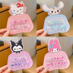 4 stuks Sanrio Cartoon Nagelsticker Zoete Stijl Verwijderbare Decals Perfect voor Feestaccessoires en Verjaardagscadeaus Nagel > Nagelaccessoires > Nagelsticker en Decals