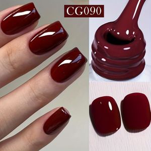 Born Pretty 10ml Kleur Gel Nagellak Rood - Langhoudende Franse Stijl Gel voor Manicure DIY Nail Art Vernis