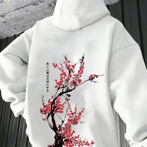 Heren Herfst/Winter Hoodie - & Bloemenprint Pullover Sweatshirt, Losvallende Hooded Sweater voor Dagelijkse & Formele Outfits