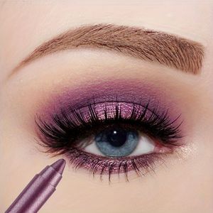 Waterdichte Oogschaduwpen, Makkelijk aan te Brengen en Langdurig Zonder Bloeden, Sterke Pigment Oogschaduwpen Kan Oogschaduw en Eyeliner Tekenen, Multifunctionele Oogschaduwpen met Puntenslijper