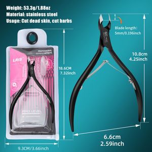 Ronde Hoofd Nagelriemschaar Innovatieve Nagelriemschaar met Ingebouwde Veerschaar Dode Huid Verwijderaar Nagelschoonheidstools (Nagelriemschaar) G21 Nagelriemverzorgingstools