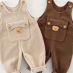Kinderen en grijs beer verstelbare riem overalls voor jongens, voor buiten