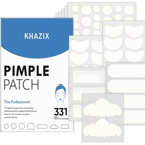 Puistjespleisters voor het Gezicht, Hydrocolaire Pleisters, Verschillende Vormen van Acnebedekkers, , Strook, Vierkant, Rechthoek, Neusstrip | 8 Maten | 331 Aantal