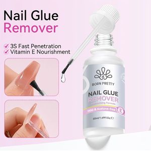BORN PRETTY 50ml Nagellijmverwijderaar met Out Nail Glue 3S Snelle Penetratie Geschikt voor nagellijm, Nageltips intact, Herbruikbaar, Lijmrestvrij