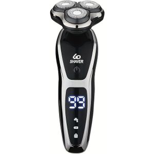 De Nieuwe 3-in-1 Elektrische Scheerapparaat, Roterende Trimmer, Neushaartrimmer; USB-Opladen, 3D Zwevend Scheermes voor een Schoon Scheren met Omgekeerd Driehoekig Mesontwerp - Cadeau voor Mannen