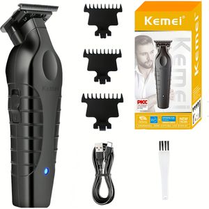 KEMEI 2299 Professionele Haar-/Baardtrimmer voor Mannen, Zero Gapped , Oplaadbare Draadloze Elektrische Scheerapparaat | Vadersdagcadeau voor Echtgenoot