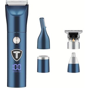 professionele lichaamshaartrimmer, kruis en lichaams trimmer, vervangbare keramische snijkop, USB elektrisch scheerapparaat, draagbaar lichaamsscheerset, Vaderdagcadeau