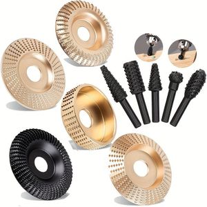 10 stuks Stalen Houtbewerkings Thorn Schijf Set, Onbelast Grit Materiaal, voor Hout Reparatie en Polijsten