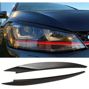 Voor for VOLKSWAGEN Golf 7 GTI MK7 Koplampwenkbrauw Trim, ABS-, Exterieur Auto-modificatie Accessoire voor Ongebruikte Koplamp, Koolstofvezel Look, Paar