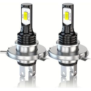 2 stuks H4 9003 6000K Super Witte LED Koplampen - en Laaglicht
