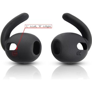 2 stuks/6stukt Premium Oordopjes met Haken voor for Samsung Galaxy Buds 3/Bud 3 Pro SM-R530 – Zacht, Veilige Pasvorm & -Slip Ontwerp | Allergievrij, 100% Comfortabel Materiaal Voorkomt Verlies